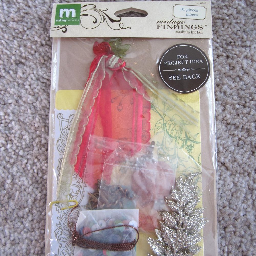 Making Memories Vintage Findings scrapbooking fall kit
